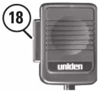 UNIDEN PRO520XL - Bouton du microphone (PTT) - 1