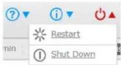 BUFFALO LinkStation 441e - Arrêt ou redémarrage depuis le menu settings (réglages) - 2