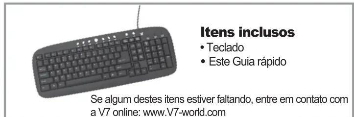 V7 Multimedia Keyboard KM0B16E1P - Installation du clavier - 1