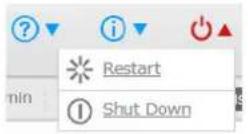 BUFFALO LinkStation 441D - Arrêt ou Redémarrage depuis le menu Settings (Réglages) - 2