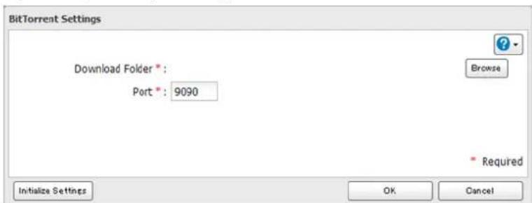 BUFFALO LinkStation 441D - Positionnez l'interrupteur BitTorrent en position de sorté à activer BitTorrent. - 8