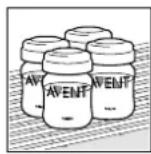 PHILIPS AVENT SCF310 - Conserver vous lait au réfrigerateur - 1