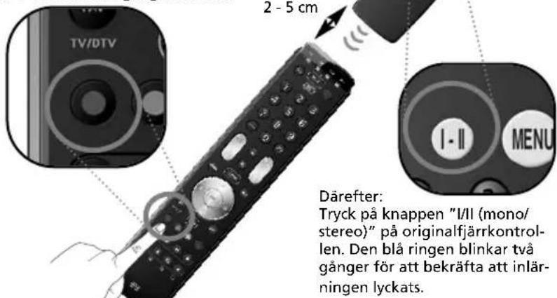 ONE FOR ALL Essence 4 - (Hur du kopierar funktioner från din ursprungliga fungerande fjärrkontroll till din ONE FOR ALL 4) - 4