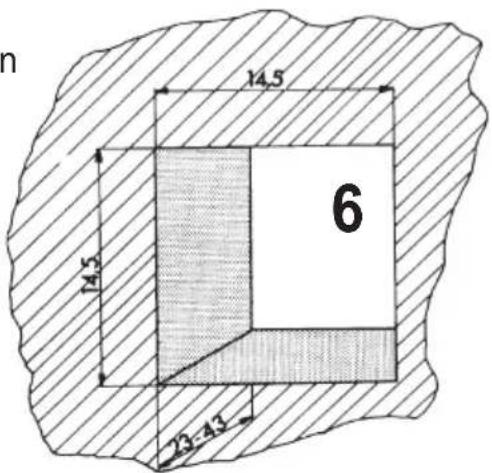 ROBLIN Open 610 Escamotable - For wall drilling, see (fig. 6) - 1