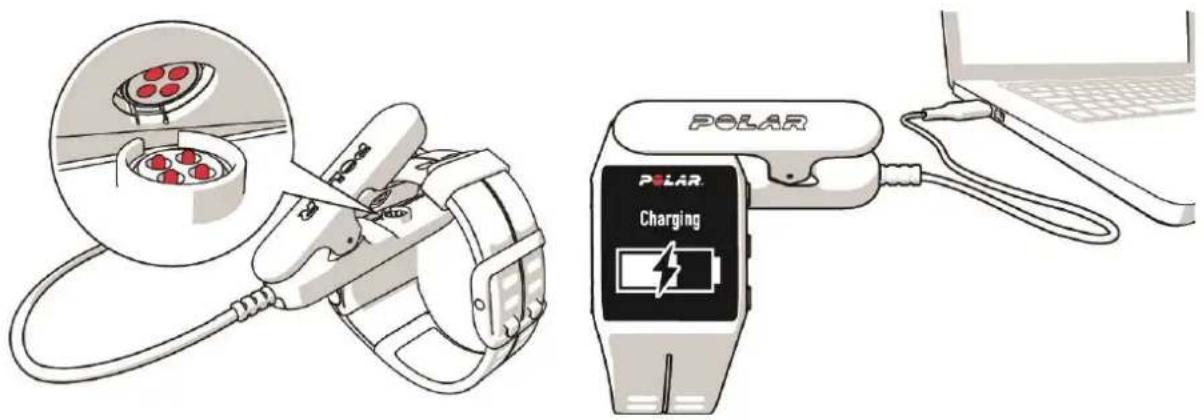POLAR V800 - CHARGER LA BATTERIE - 2