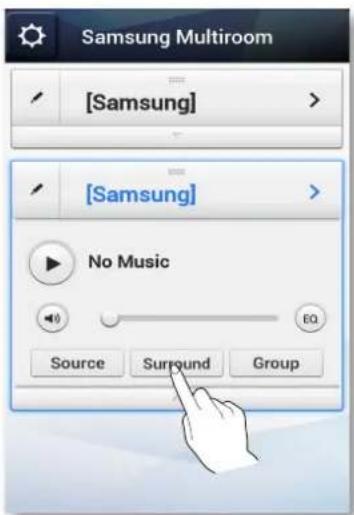 SAMSUNG WAM351 - Appuyez sur le bouton Surround. - 1