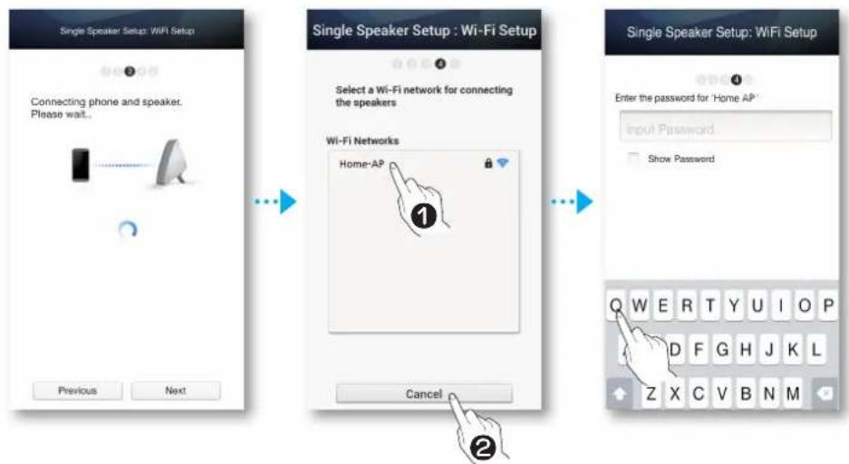 SAMSUNG WAM351 - Branchement du M3 à votre réseau au moyen de la méthode de configuration Wi-Fi (pour un seul M3) - Pour iOS - 7