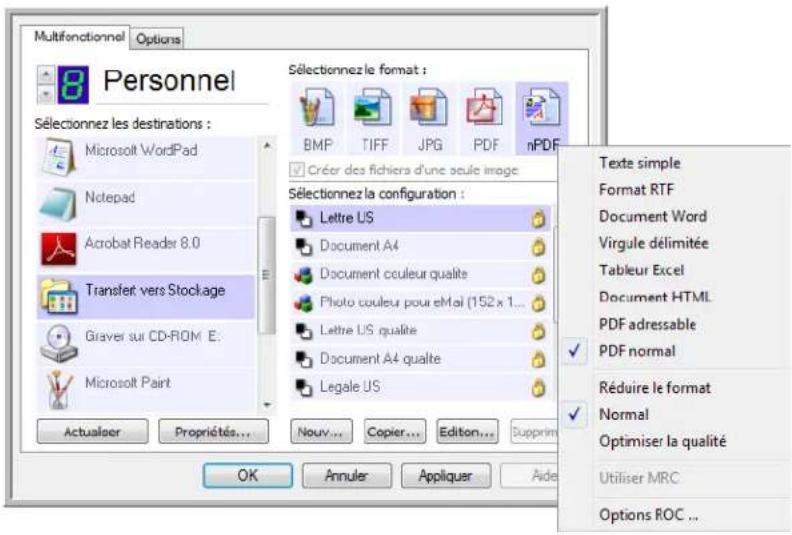 XEROX DocuMate 262i - Utilisation d'une ROC avant le transfert vers stockage - 1