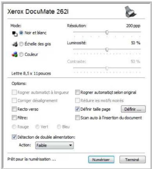 XEROX DocuMate 262i - Pour numériser en utilisant l'option Configurer avant de numériser - 1