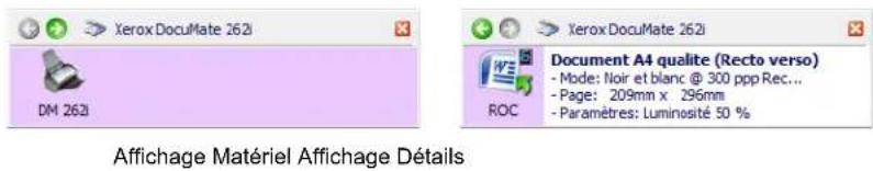 XEROX DocuMate 262i - Utilisation du panneau de boutons One Touch - 3