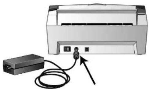 XEROX DocuMate 262i - Etape 3 : Connexion du bloc d'alimentation - 1