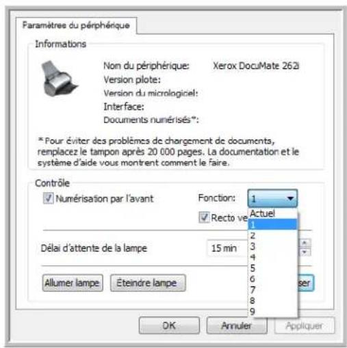 XEROX DocuMate 262i - Pour configurer l'évenement de numérisation par alimentation avant : - 3