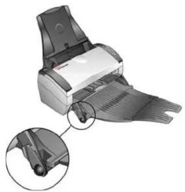 XEROX DocuMate 262i - Pour verrouiller le bac d'alimentation avant en position abaissee : - 1