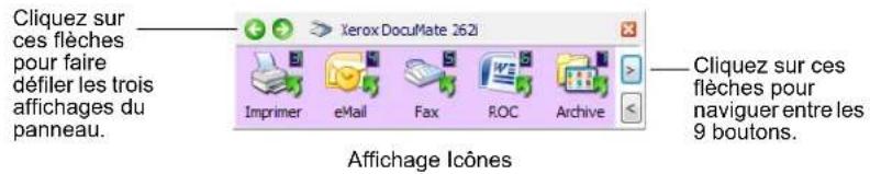 XEROX DocuMate 262i - Utilisation du panneau de boutons One Touch - 2