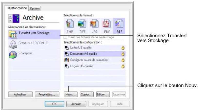 XEROX DocuMate 262i - Pour définit plusieurs dossiers pour le transfert vers stockage : - 1