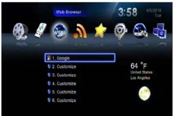 VIEWSONIC VMP74 - Navigateur web et RSS - 1
