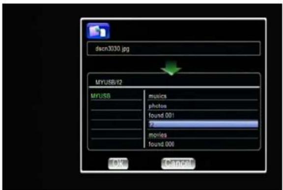 VIEWSONIC VMP74 - Gestion des fichiers avec la télécommande - 1