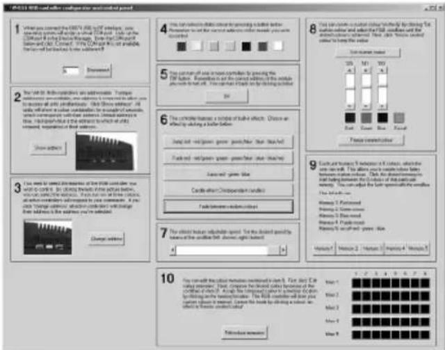 VELLEMAN VM151 - Captura de una pantalla del software de demostración: - 1