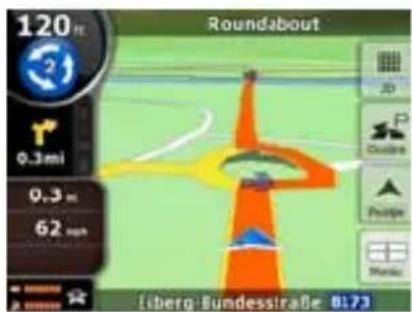 TELE System TS8500PND - Ecranul cu hartă - 1