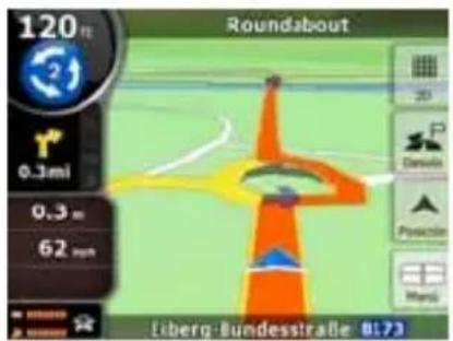 TELE System TS8500PND - La pantalla Mapa - 1