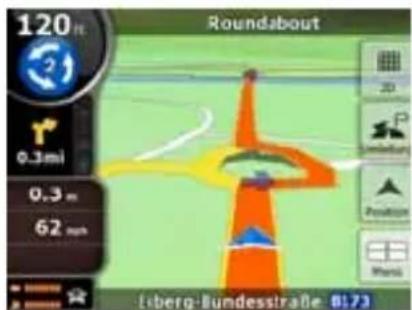 TELE System TS8500PND - Bildschirminhalt „Landkarte“ - 1