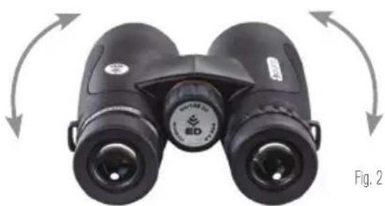 CELESTRON Nature 10x25 - ADJUSTING THE INTERPUPILLARY DISTANCE (IPD) - 1