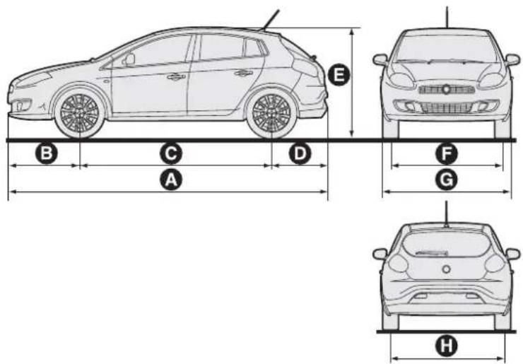 FIAT Bravo (2014) - DIMENSIONS - 1