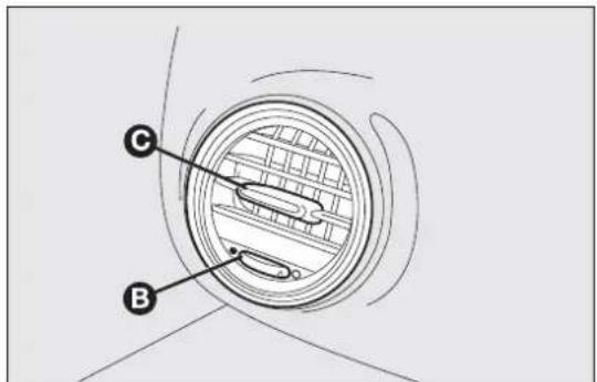 FIAT Bravo (2014) - AÉRATEURSETDIFFUSEURSLATÉRAUX ORIENTABLES - 2