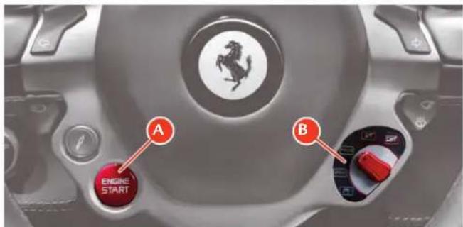 FERRARI 458 Italia (2010) - Bouton de démarriage - 2