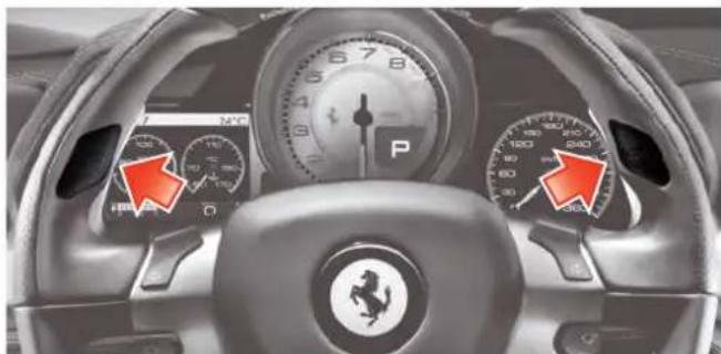 FERRARI 458 Italia (2010) - Commande avertisseur sonore - 2