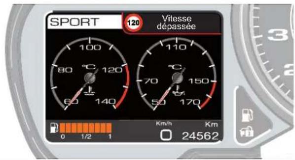 FERRARI 458 Italia (2010) - Programmation de la limite de vitesse et signalisation « Vitesse depassée » - 2