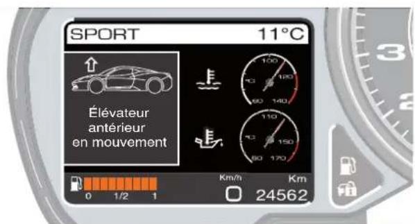 FERRARI 458 Italia (2010) - Elevateur des suspensions avant «Front Lift » (en option) - 2