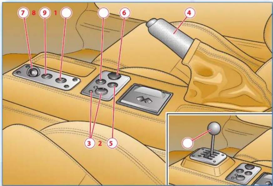FERRARI F430 (2008) - Commandes sur le tunnel - 1