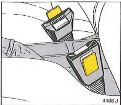 OPEL Calibra (1991) - Ceintures de sécurité à trois points - 1