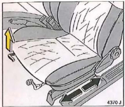 OPEL Calibra (1991) - Verrouillage des portes de l'intérieur : appuyer sur le bouton de sûreté - 1