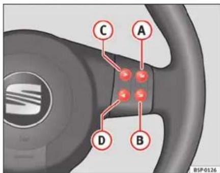 SEAT Altea XL (2008) - Commandes au volant Audio + Téléphone - 1