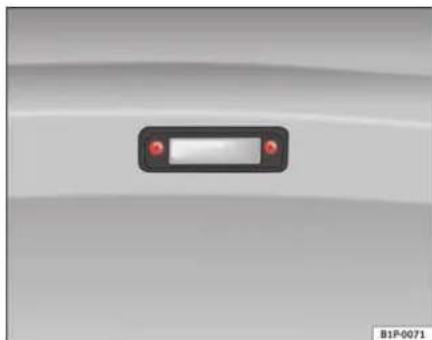 SEAT Altea XL (2008) - Eclairage de la plaque d'immatriculation - 1