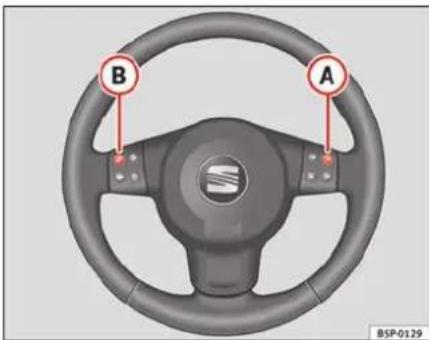 SEAT Altea XL (2008) - Commandes au volant Éclairage - 1