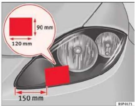 SEAT Altea XL (2008) - Recouvrement des phares simples pour le guide droit - 2