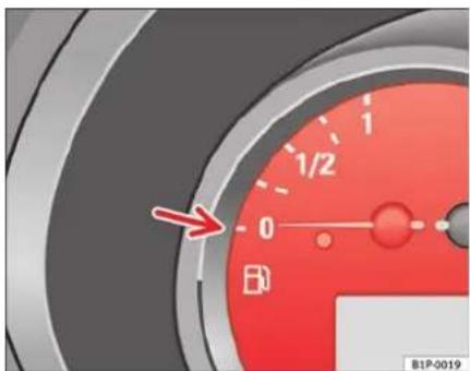SEAT Altea XL (2008) - Indicateur du niveau de carburant et témoin de réserve - 1