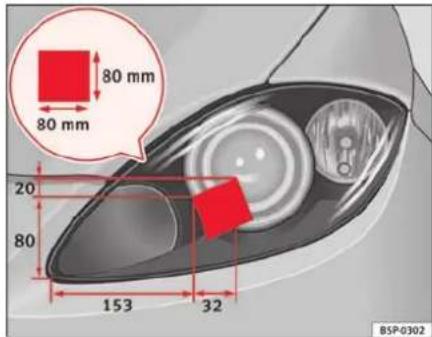 SEAT Altea XL (2008) - Recouvrement des phares bi-xenon pour guide gauche - 2