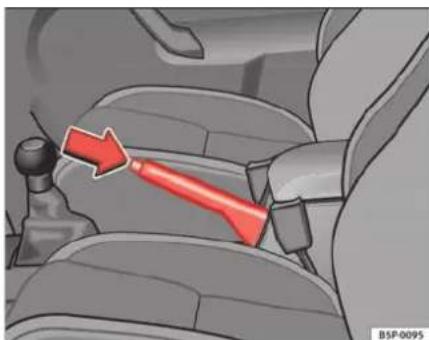 SEAT Altea XL (2008) - Actionnement du frein à main - 1