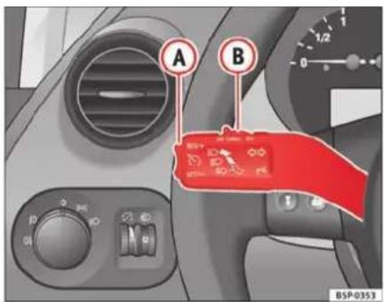SEAT Altea XL (2008) - Activation et désactivation du régulateur de vitesse - 1