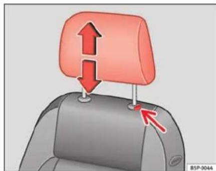 SEAT Altea XL (2008) - Réglage ou dépose des appuie-tête - 1