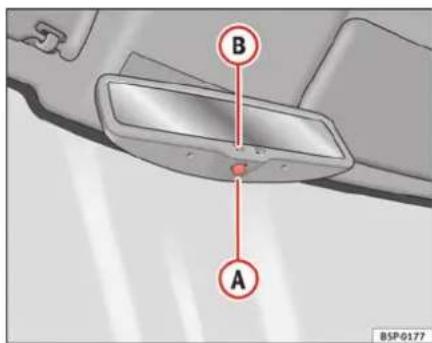 SEAT Altea XL (2008) - Rétroviseur interieur avec réglage automatique de position anti-éblouissement* - 1