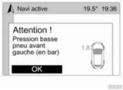 OPEL Astra (2005) - Pression des pneus - 2