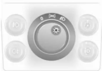 OPEL Astra (2005) - Éclairage extérieur Commutateur d'éclairage - 1