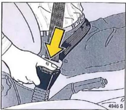 OPEL Tigra (1995) - Utilisation des ceintures attacher - 3