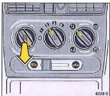 OPEL Tigra (1995) - Fonctionnement du climatiseur - 1