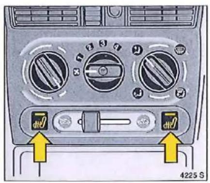 OPEL Tigra (1995) - Lunette arrière chauffante, rétroviseurs extérieurs chauffants - 2